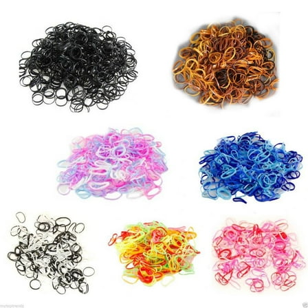 HAKIDZEL Baby Girls Hair Ties Assorted Color 2000Pcs 2In