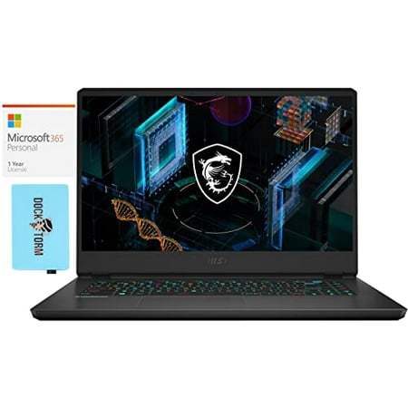MSI GP66 Leopard Gaming & Entertainment Laptop (Intel i7-11800H 8-Core, 16GB RAM, 512GB SSD, RTX 3080, 15.6" Full HD (1920x1080), WiFi, Win 11 Home) with MS 365 Personal, Hub