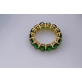 thumbnail image 3 of Lakshya Jewel LLC 2.50Ct Oval Cut Green Cubic Zirconia Engagement Band 14K Yellow Gold Plated, 3 of 6