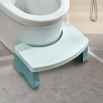 Portable Squat Toilet Potty Stool Foldable 7" Plastic Step Stool for Adults,Green