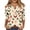 Green-A#40811aa, variant on Trgacdwlo Christmas Henley Shirts for Women Santa Claus Pattern Womens Tops 3/4 Sleeve V Neck Button Festival Xmas Blouses for Women