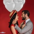 thumbnail image 5 of PMU Valentine’s Day Heart Shaped Balloons 15 Inch PartyTex Premium White Latex Decorations for Valentine's Day, Weddings, Birthdays, Anniversaries, Engagements Pkg/100, 5 of 7
