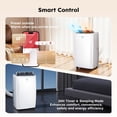 thumbnail image 5 of MF Studio 4-in-1 14000BTU ASHRAE Portable Air Conditioner with Heater, Cooler, Dehumidifier, Fan, Portable AC Unit with APP/Remote Control, Covers up to 700 Sq. Ft, 5 of 11