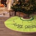 thumbnail image 4 of Salouo Avocado Merry Christmas Christmas Tree Skirt 36" Farmhouse Christmas Decorations Snowman Xmas Tree Skirt Tree Mat for Holiday Party Decor, 4 of 8