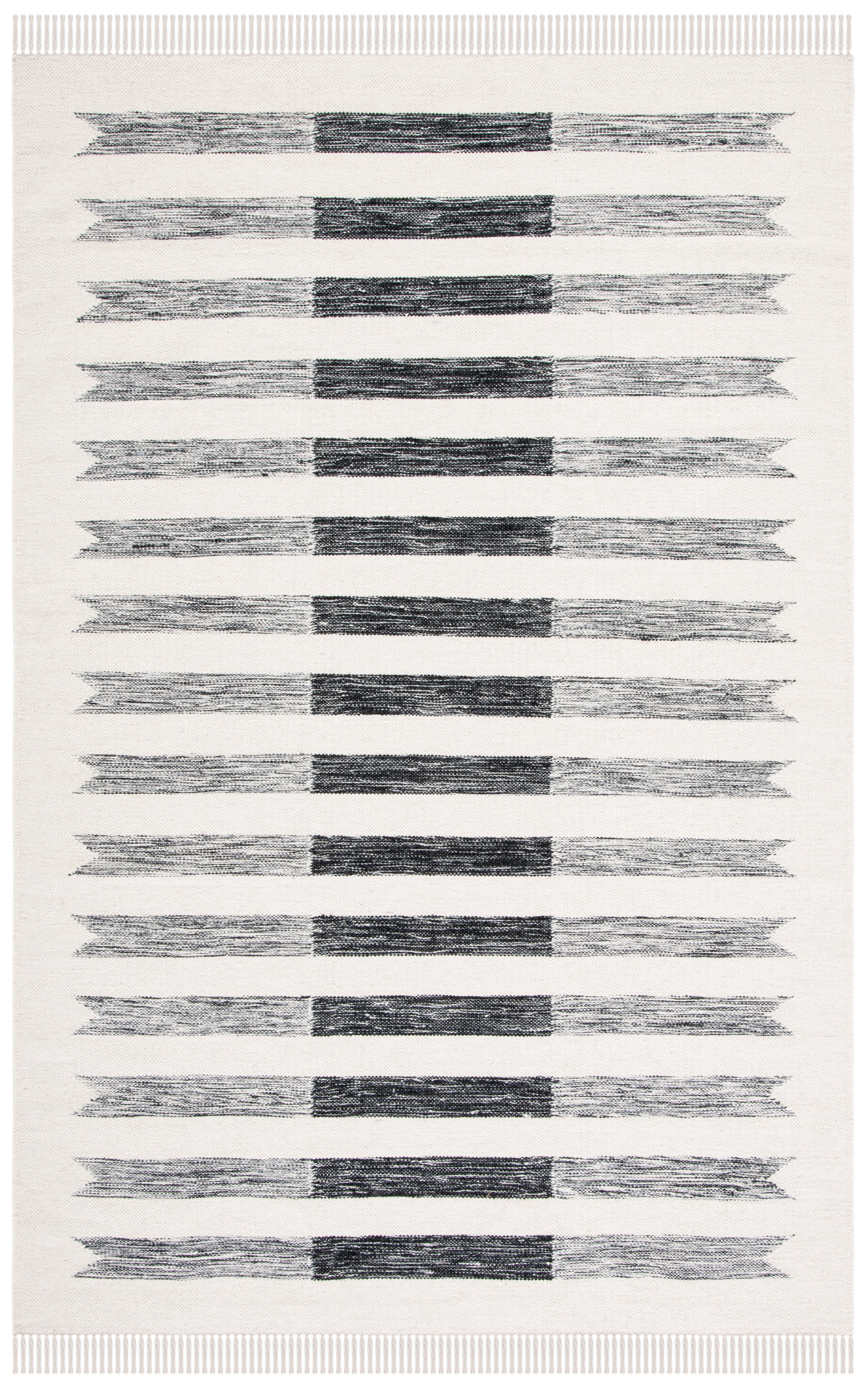 Safavieh Kilim Christal Striped Area Rug, Ivory/Black, 5' x 8'