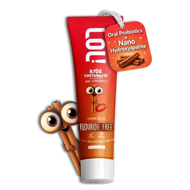 Pasta dental Fawelo LOL Kids con nano hidroxiapatita y canela