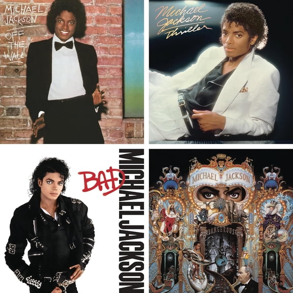Michael Jackson Michael Jackson 4 Album Collection: Off the Wall / Thriller / Bad /Dangerous - Limited Pressing Vinyl Record Album Set Records & LPs