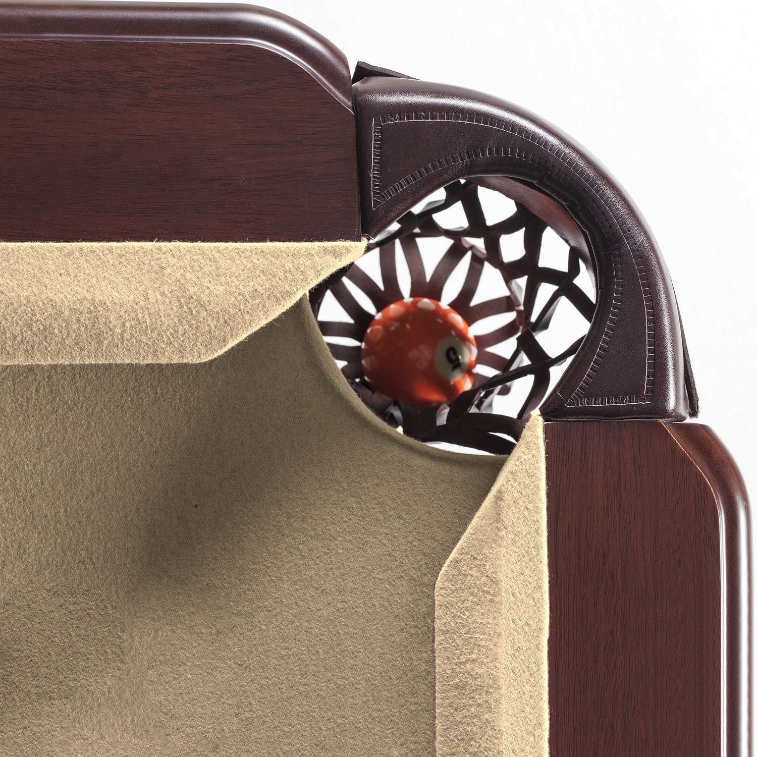 Hathaway Augusta 8' Non-Slate Pool Table - Walnut Finish