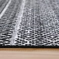 thumbnail image 3 of Alfombra bohemia de estilo rústico Haperlare, lavable a máquina, para entrada, pasillo, lavandería, hogar y oficina, de 60 x 90 cm, color negro, 3 of 7