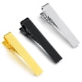 thumbnail image 2 of Tie Clips for Men Luxury Simple Tie Bar Clip Solid Color Necktie for Wedding Anniversary Business Daily Life, 2 of 8