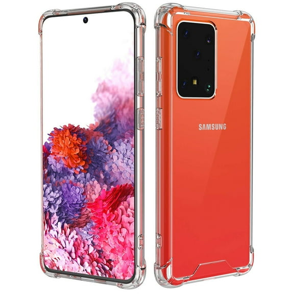 For Samsung Galaxy S20 Ultra Full Body Hybrid TPU Transparent Case Cover Clear