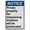 Warning Sign 2, variant on Weatherproof Vertical ANSI No Trespassing Sign (Private property No trespassing Violators will be prosecuted) 8 in" x 12 in" UV Resistant Indoor Outdoor Workplace Insdustrial Caution Warning Sign