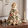 thumbnail image 2 of 2026 New DIY Quilted Christmas Tree Kit, 3D Fabric Patchwork Craft Set for Beginners, Handmade Tabletop Holiday Decor, Ideal for Home Mantel Table Office Display (#B), 2 of 5