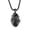 Black L, variant on Men's Stainless Steel Creative Openable Human Organ Anatomy Heart Pendant Titanium Chain Necklaces Gold S