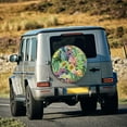 thumbnail image 3 of Fotbe Watercolor Blooming Cactus Spare Tire Cover Thickening Universal Fit for Jeep, Trailer, RV, SUV, Truck, Tough Tire Wheel Soft Cover-16 inch, 3 of 9