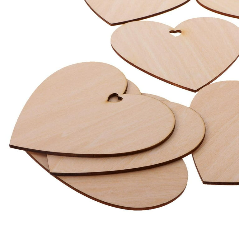 TWO Hole Heart Tags 100 QTY - 1-1/2 inch – Church House Woodworks