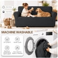 thumbnail image 5 of JIATER 1-Piece Sofa Cover Stretch Couch Cover Washable Sofa Slipcover Furniture Protector for 3 Cushion Sofa,Dark Gray, 5 of 7