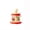 Red, variant on syligr Press and Pop Jumping Ball Toy for Toddlers 1-3 Years Old, Interactive Early Learning Toy, Fine Motor Skill Activity for Boys Girls Kids 2-4, Christmas Birthday Holiday Gift, 7.9 Inch