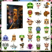 Shanhaijing 24 Days of Italian Brainrot Pendant Advent Calendar - blind box - Creative Fantasy Creature Theme Blind Box Set Birthday Gifts and Festival Gifts for Children and Adults (Classic model)