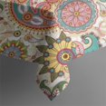 thumbnail image 5 of Multicolor Ethnic Paisley and Floral Pattern Square Tablecloth,Waterproof Square Table Cover,Wipeable Spillproof Washable Table Cover for Home Kitchen Party Decor 52"x52"(132x132cm), 5 of 6