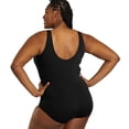 thumbnail image 6 of Sporti Plus Size Moderate Scoop Back One Piece Swimsuit, High Cut, Athletic (Women's Plus), 6 of 10