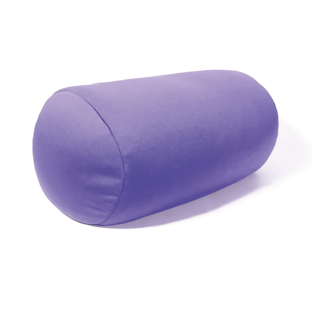 Cushie Pillows Nylon Bolster Pillows 7" x 12" Purple