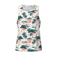 thumbnail image 4 of Xecao Hawaii Palms Men's Tank Top Workout Quick Dry Sleeveless Gym Jogging Muscle Shirts Summer Swim Beach Tops, 4 of 9