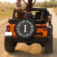 thumbnail image 3 of KAKALAD Classic monogram letter i Spare Tire Cover Weatherproof Universal Vehicle Accessories 15 Inch, 3 of 6