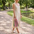 thumbnail image 5 of BadPiggies Women's Knit Bucket Handbag Small Crochet Beach Tote Bag Detachable Handle Wrist Purse, 5 of 9