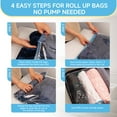thumbnail image 4 of FaRest Bolsas de Compresión con Orificios de Ventilación, Accesorios de Viaje, Bolsa de 20, No Necesita Aspiradora, 4 of 6