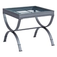 thumbnail image 3 of Emerson Ensemble de 3 Pcs Table Basse et Bout de Canapé, Fini en Métal Nickel et Dessus en Verre, 3 of 6