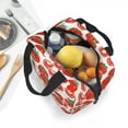 thumbnail image 5 of Yiaed Hand Drawn Tomatoes Print Insulated Lunch Bag Reusable Cute Tote Lunch Box, Leakproof Cooler Lunch Bags for Work Office Travel School Picnic, 5 of 5