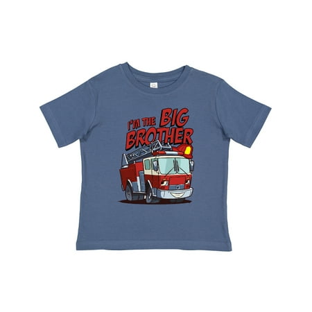 

Inktastic Big Brother Fire Truck Gift Toddler Boy Girl T-Shirt
