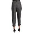 thumbnail image 3 of Dolce & Gabbana Gray Wool Pleated Cropped Trouser Pants, 3 of 3