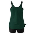 thumbnail image 3 of Fmbrln Womens Tankini Swimsuits Two Piece Modest Bathing Suit Color Block Tank Tops with Shorts, 3 of 5