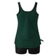 thumbnail image 4 of Trajes de baño Amzcrzy Tankini para mujer, trajes de baño, trajes de baño de dos piezas con control de abdomen, bikini conservador con espalda de tiras sólidas, traje de baño verde, L, 4 of 5