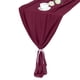 thumbnail image 1 of 2 Piezas de Caminos de Mesa de Chiffon Rojo Oscuro 27.5" x 118" Camino de Mesa Ligero y Elegante Camino de Mesa Romántico y Transparente, 1 of 7