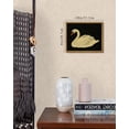 thumbnail image 5 of Drsoum Swan Art Canvas Prints Vintage Home Decor Animals Painting Picture Bathroom Wall Decor Gifts for Friends or Family Living Room 8x10in Brown Framed, 5 of 7