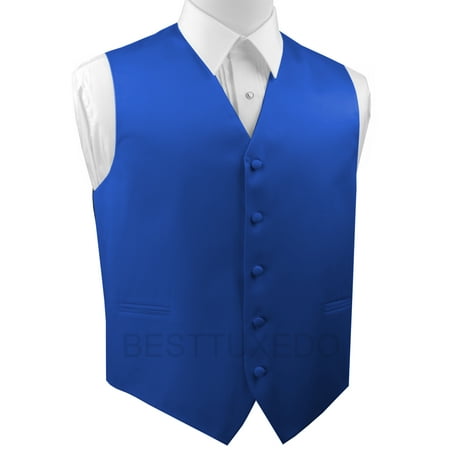 Italian Design, Men's Formal Tuxedo Vest for Prom, Wedding, Cruise , in Royal (Best Longboard Brands For Cruising)