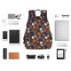 thumbnail image 4 of Disketp Halloween With Skull Mochila Ligera e Impermeable, Mochila de Día Resistente para Viajes, Senderismo y Uso Diario para Hombre y Mujer, 4 of 7