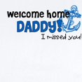 thumbnail image 2 of CafePress - Welcome Home Daddy *Navy* Infant Bodysuit - Baby Light Bodysuit, Size Newborn - 24 Months, 2 of 4