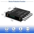 thumbnail image 6 of Bluetooth Audio Amplifier Board, ZK-TB21 2.1CH 50W x 2 +100W Subwoofer Power Amp with Treble and Bass Control, Bluetooth5.0 and AUX Inputs, Stereo Digital AMP for DIY Home Speakers, 6 of 14