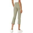 thumbnail image 2 of Rafaella Women's Petite Petite Slim Fit Denim Capri Pants, Pale Ivy, 6P, 2 of 2