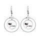 thumbnail image 1 of Mojito con su taza Los pendientes cuelgan del aro de la joyería del círculo de la gota Unbranded M, 1 of 3