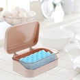 thumbnail image 3 of HOOWIFFY Pink ABS Soap Box Holder Container 1Pcs for Bathroom and Kitchen with Simple Look Design, 3 of 8