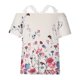 thumbnail image 5 of Moda Mujer Causal Impresión Blusa Encaje Manga Corta Camiseta Verano Tops Fridja ghk5606, 5 of 8