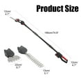 thumbnail image 2 of Fompes 2-in-1 Pole Hedge Trimmer Cordless 21V Electric Mini Trimmer Tool for Yard Detachable 13" Dual-Blade Telescoping Pole Dual 1.5Ah Battery Powerful Branches Cutter for Tree & Shrubs Pruning, 2 of 15