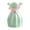Green, variant on Decorative Plastic Vase - 6.3" European Lace Floral Arrangement Vase for Wedding Centerpieces, Home Decor