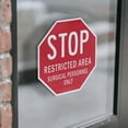 thumbnail image 3 of Stop Restricted Area Surgical Personnel Only (2 Pack) 6 inch X 6 inch Octagon Vinyl Label Decal Sticker Weather Resistant, UV Protected for Workplace, Made in the USA, 3 of 5