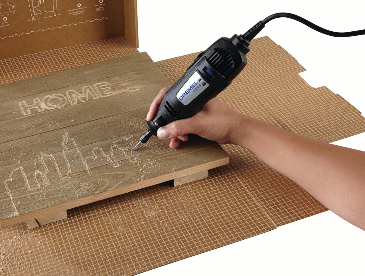 DREMEL® Engraver & Glue Gun 930 Home Decor Project Kit Corded